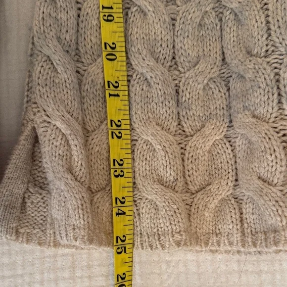 Sparrow Women's Cable Knit Sweater - Blue and Cream - Picture 12 of 13
